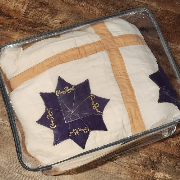 Crown Royal Hand Made Quilt 82X98